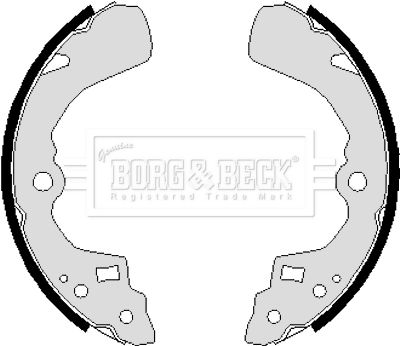 BORG & BECK stabdžių trinkelių komplektas BBS6236